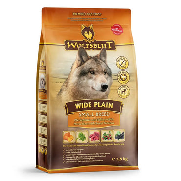 Wolfsblut Wide Plain Small Breed суха храна за дребни породи кучета с конско и сладки картофи, 7.5 кг - Wolfsblut храна за кучета