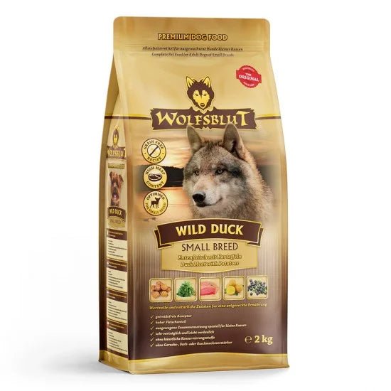 Wolfsblut Wild Duck Small Breed храна за кучета от дребни породи с дива патица и картофи, 2 кг - Wolfsblut храна за кучета