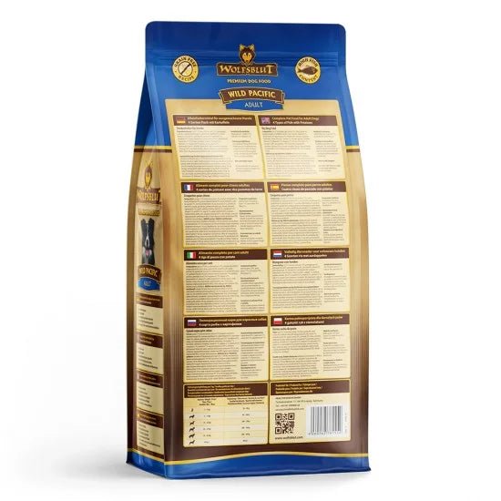 Wolfsblut Wild Pacific Adult суха храна за кучета с дива тихоокеанска риба и картофи, 2 кг - Wolfsblut храна за кучета