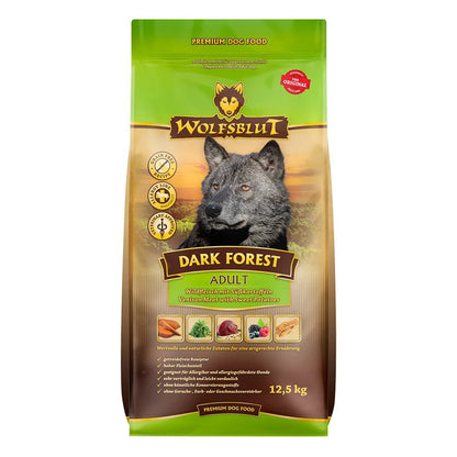 Wolfsblut Dark Forest Adult суха храна за кучета с дивечово месо и сладки картофи, 12.5 кг - Wolfsblut храна за кучета