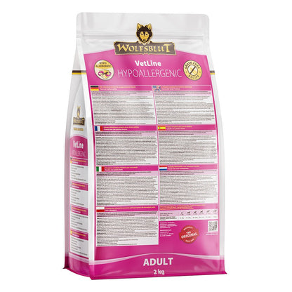 Wolfsblut VetLine Hypoallergenic хипоалергенна моно - протеинова суха храна за кучета с конско месо, при хранителни алергии и непоносимости, 2 кг - Wolfsblut храна за кучета